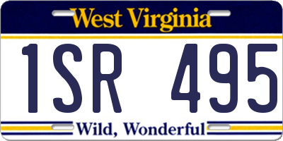 WV license plate 1SR495