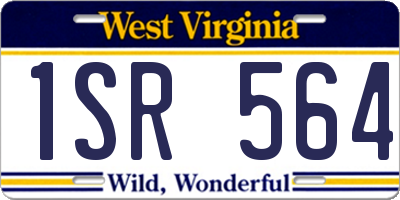 WV license plate 1SR564