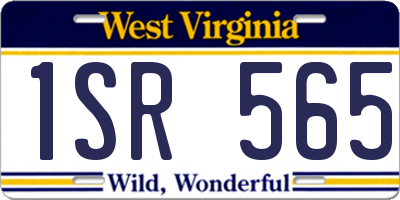 WV license plate 1SR565