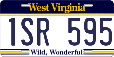 WV license plate 1SR595