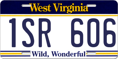 WV license plate 1SR606