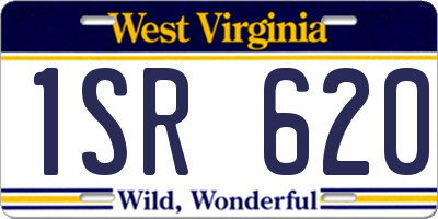 WV license plate 1SR620