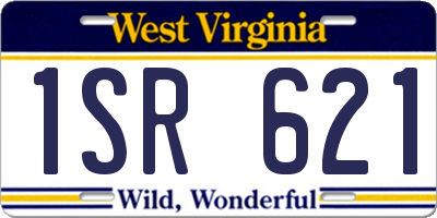 WV license plate 1SR621