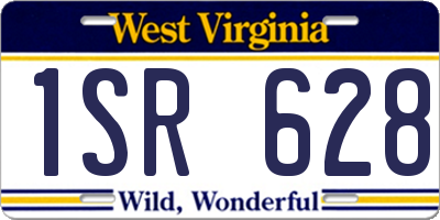 WV license plate 1SR628