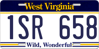 WV license plate 1SR658