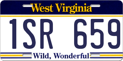 WV license plate 1SR659