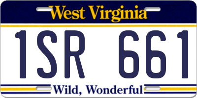 WV license plate 1SR661