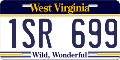 WV license plate 1SR699
