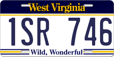WV license plate 1SR746