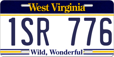 WV license plate 1SR776