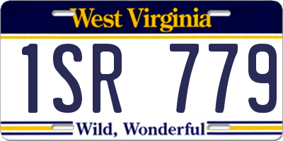 WV license plate 1SR779