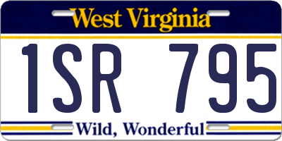 WV license plate 1SR795