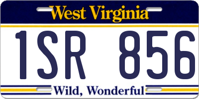 WV license plate 1SR856
