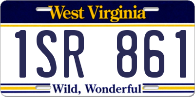 WV license plate 1SR861