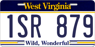 WV license plate 1SR879