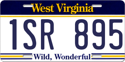 WV license plate 1SR895