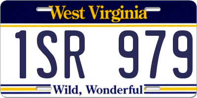 WV license plate 1SR979