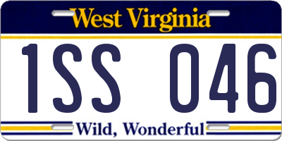 WV license plate 1SS046