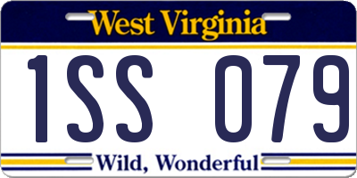 WV license plate 1SS079