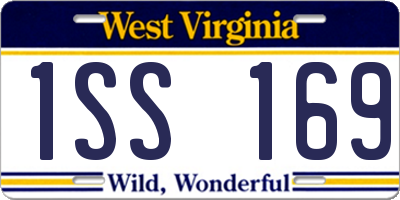 WV license plate 1SS169