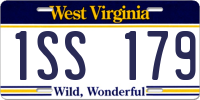 WV license plate 1SS179