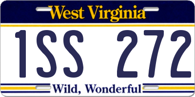 WV license plate 1SS272