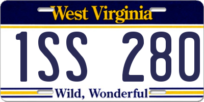 WV license plate 1SS280