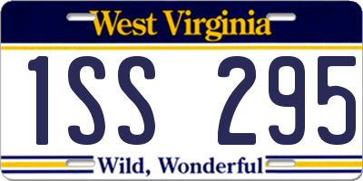 WV license plate 1SS295
