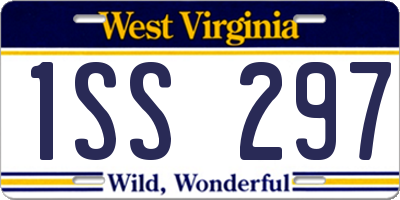 WV license plate 1SS297