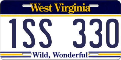 WV license plate 1SS330