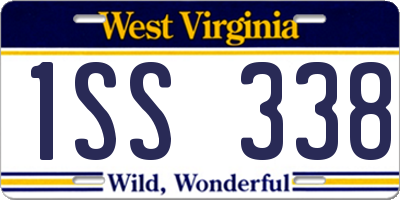 WV license plate 1SS338