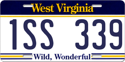 WV license plate 1SS339