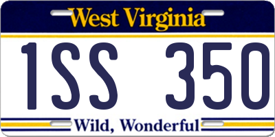 WV license plate 1SS350