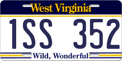 WV license plate 1SS352