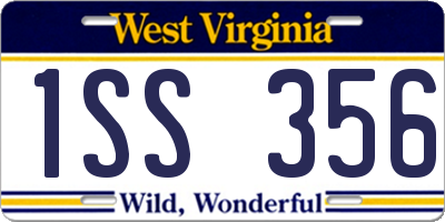 WV license plate 1SS356