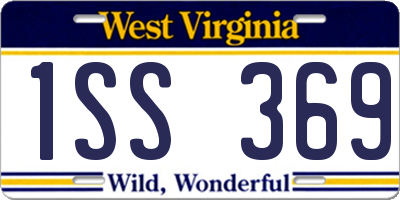 WV license plate 1SS369
