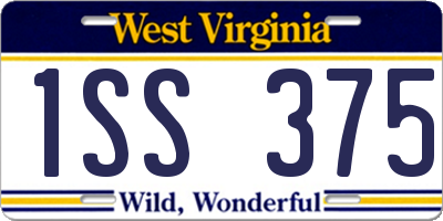 WV license plate 1SS375