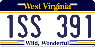WV license plate 1SS391