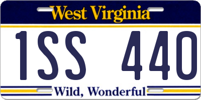 WV license plate 1SS440