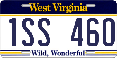 WV license plate 1SS460