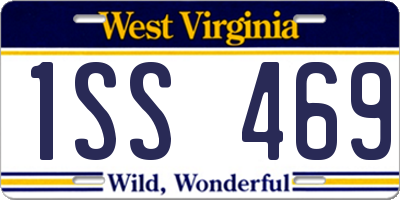 WV license plate 1SS469