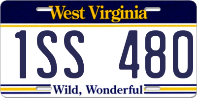 WV license plate 1SS480