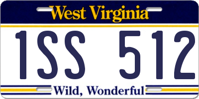 WV license plate 1SS512