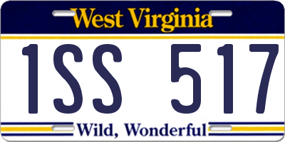 WV license plate 1SS517