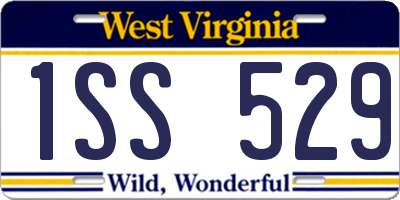 WV license plate 1SS529