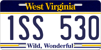 WV license plate 1SS530