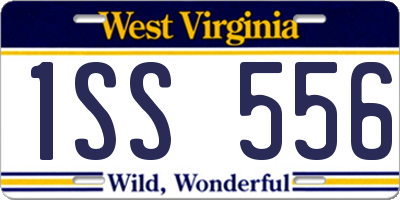 WV license plate 1SS556