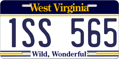 WV license plate 1SS565
