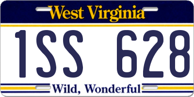 WV license plate 1SS628