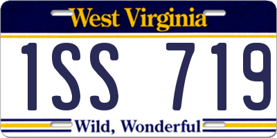 WV license plate 1SS719